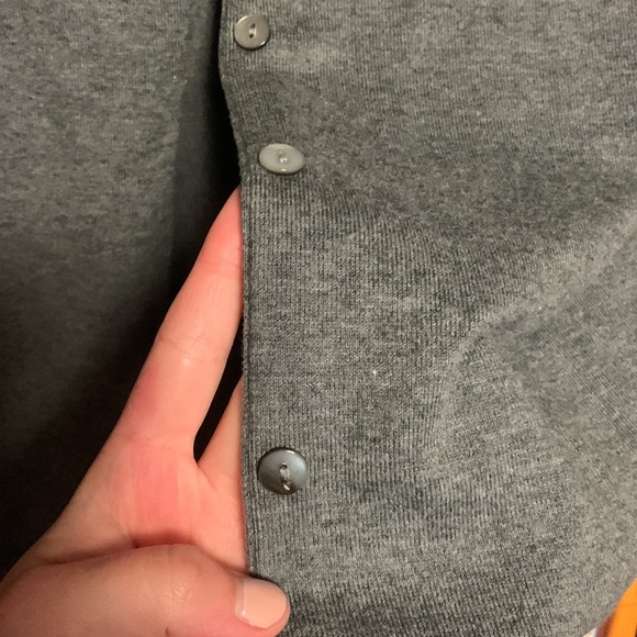 Lands’ End gray cardigan - Picture 3 of 5